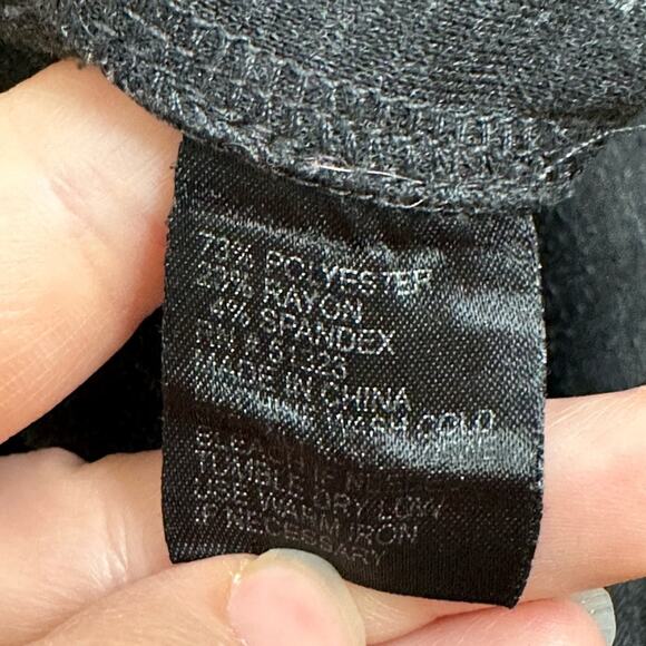 Cremieux Dark Gray Thick Back-Seam Leggings Soft Basic Small S Cozy - Picture 5 of 6